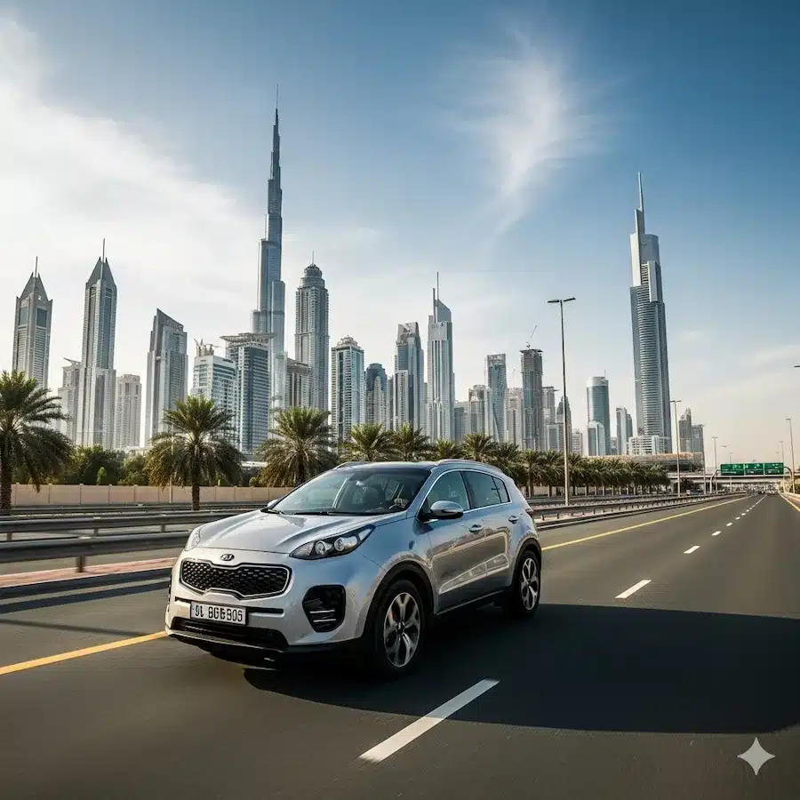 Rent Kia sportage in Dubai