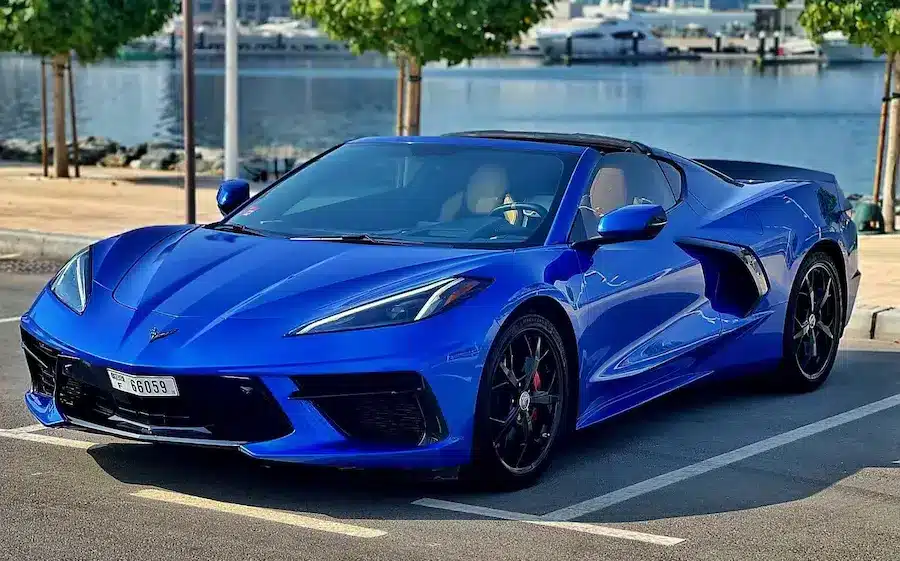 rent chevrolet corvette  in dubai