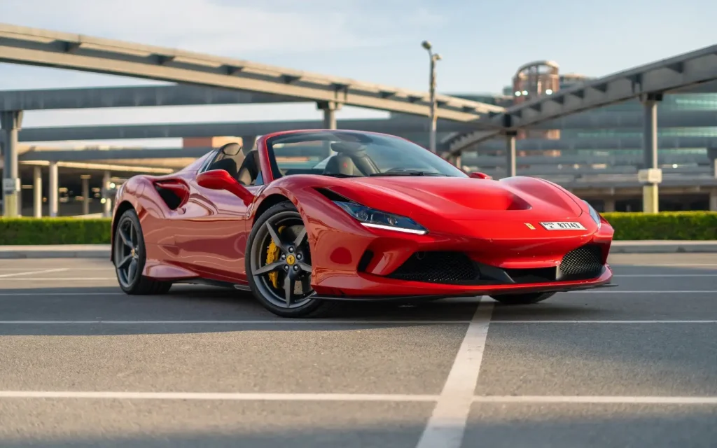 ferrari f8 spider rental in dubai