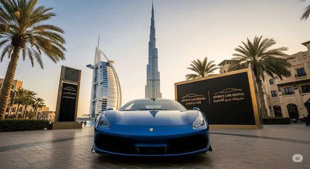 سيارات رياضية حديثة ومؤمنة بالكامل