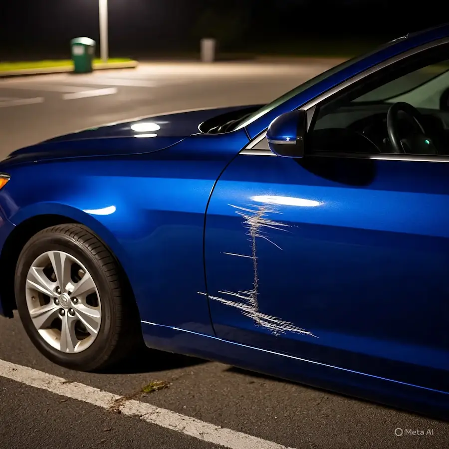 Common Causes of Scratch on Rental Car 
