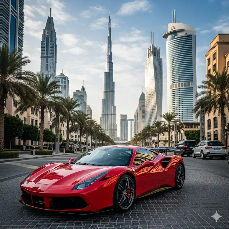 Dubai sports car hire no down payment