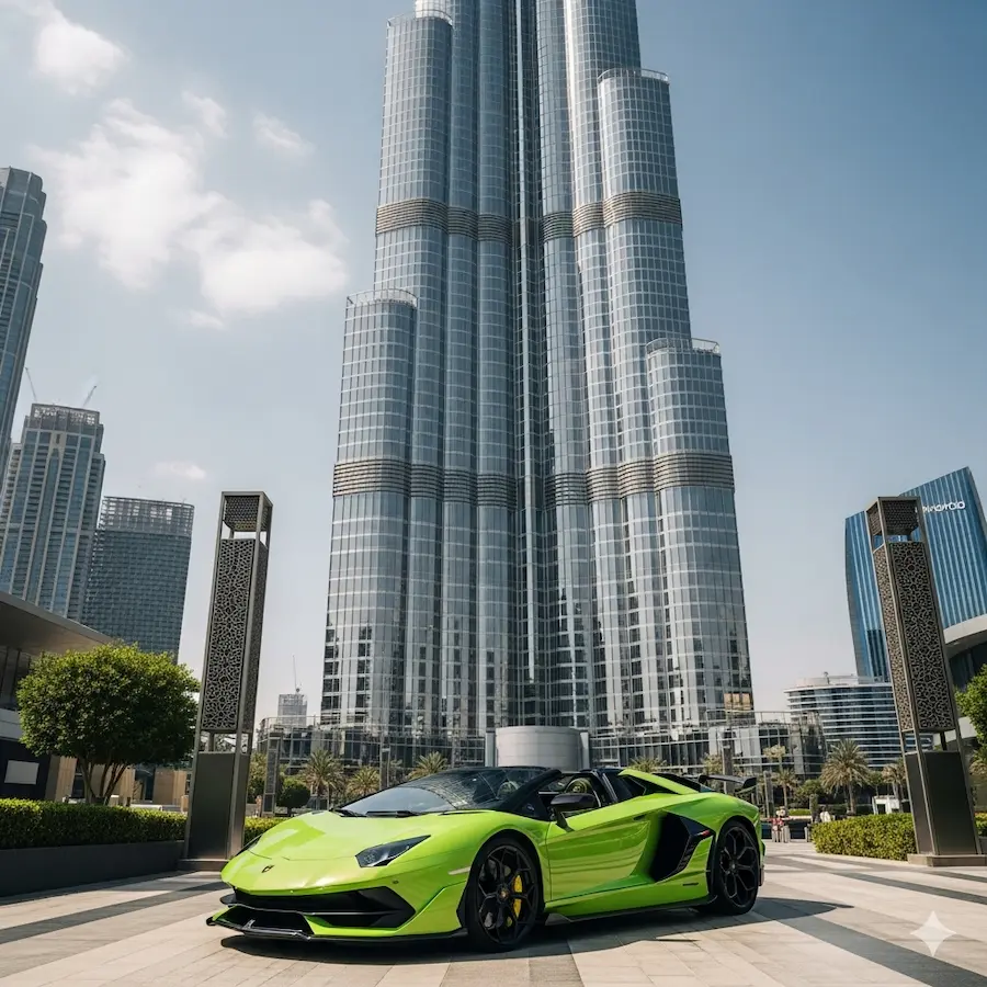 Luxury car in Dubai