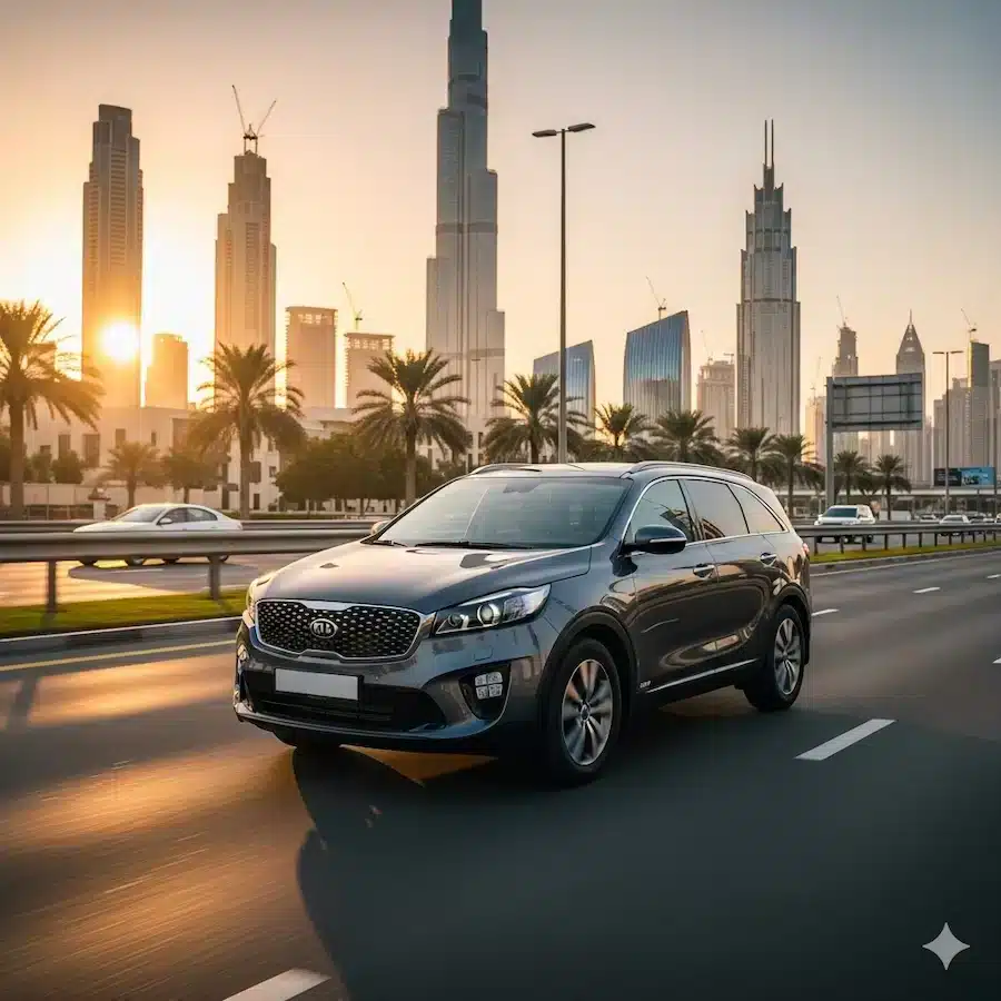 Rent Kia sorinto in Dubai