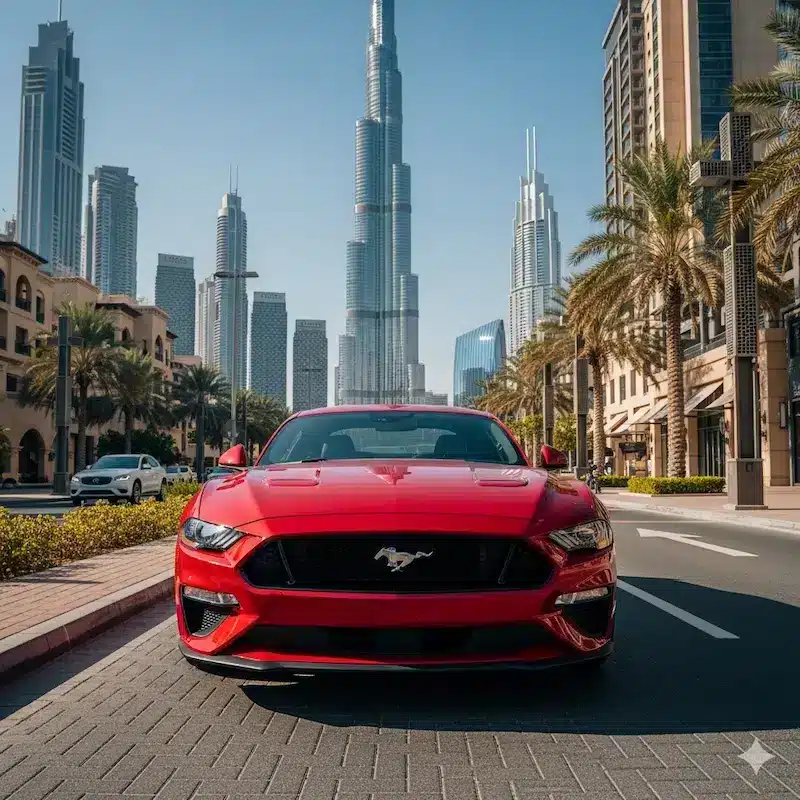 Renting a Ford Mustang in Dubai