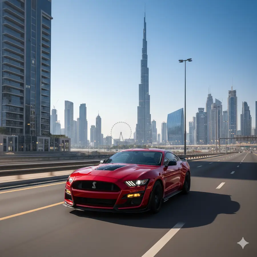 Renting a Ford Mustang