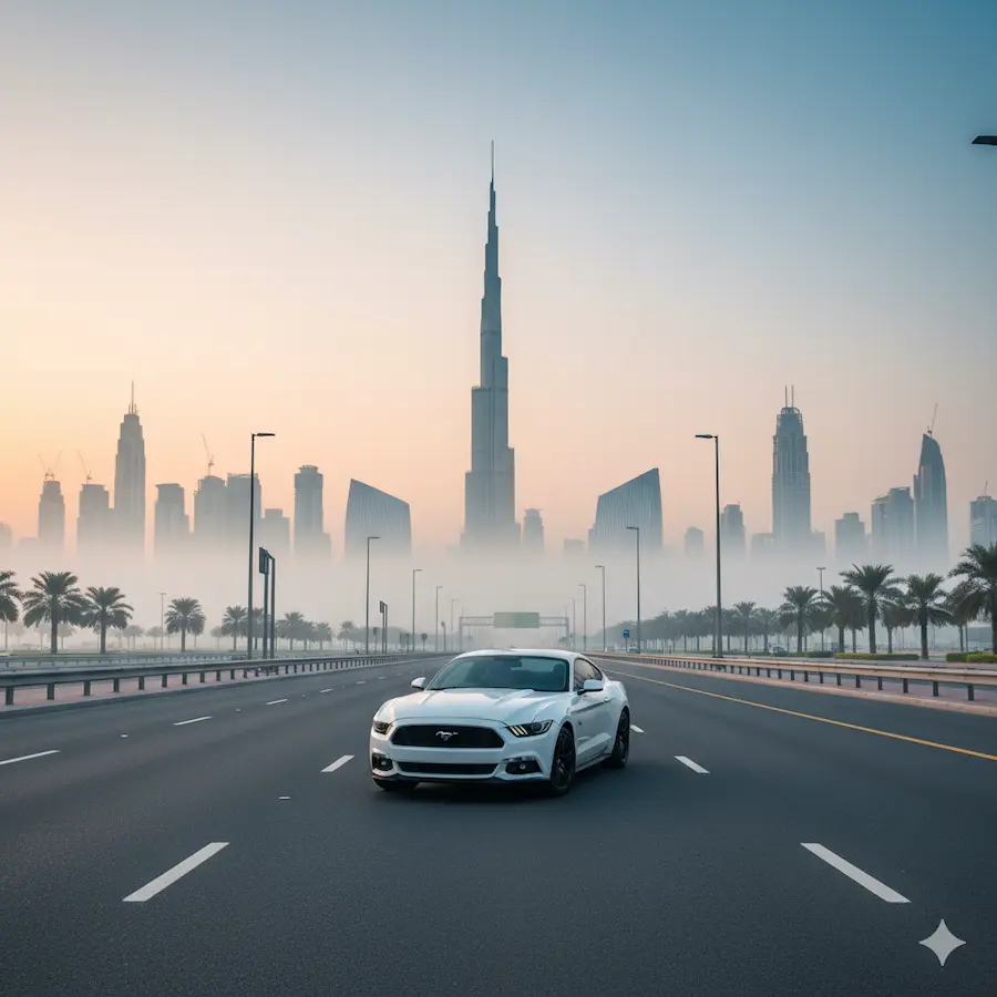 Renting a Mustang in Dubai