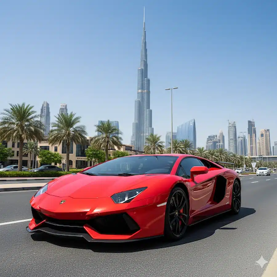 in dubai cost of renting a lamborghini 