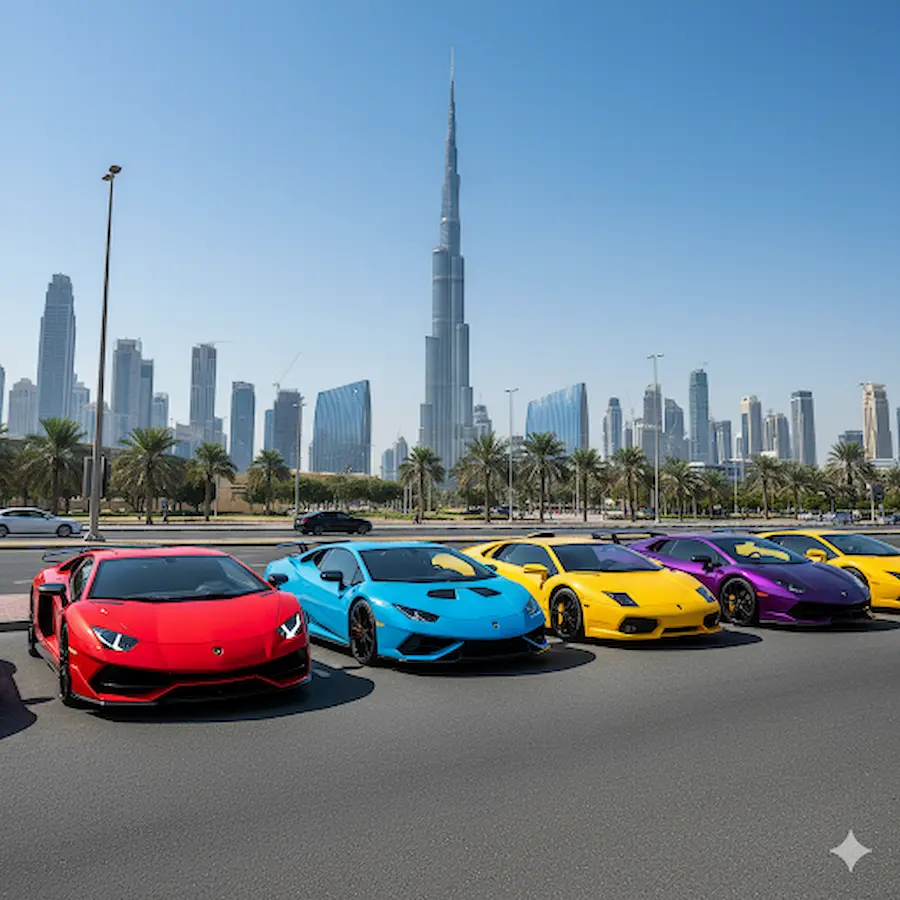  renting  lamborghini in dubai cost 