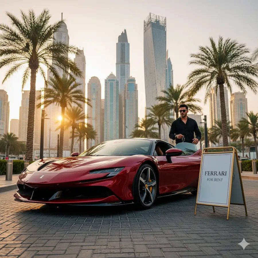 dubai ferrari rental price list