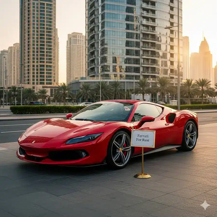dubai ferrari rent per day