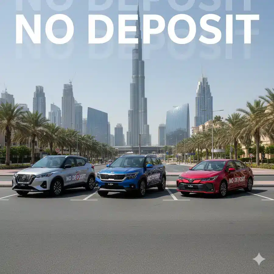 No Deposit Car Rental Dubai: Car Without Paying Upfront 1 without deposit car rental in dubai