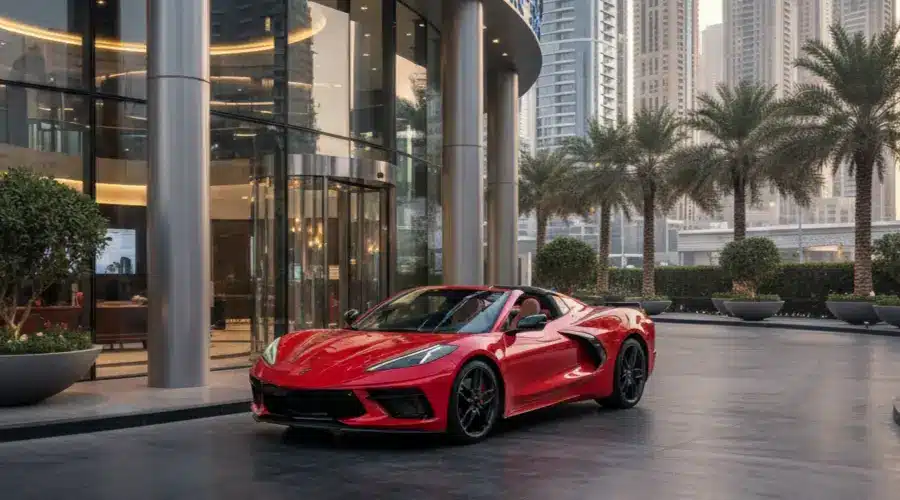 rent a C8 Corvette in Dubai