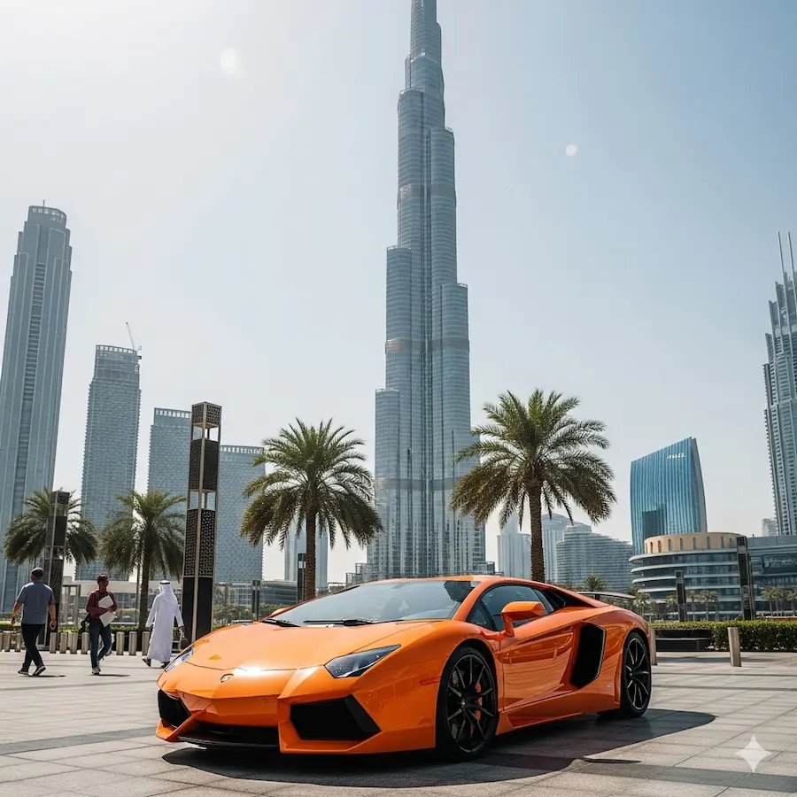 rent a Lamborghini in Dubai