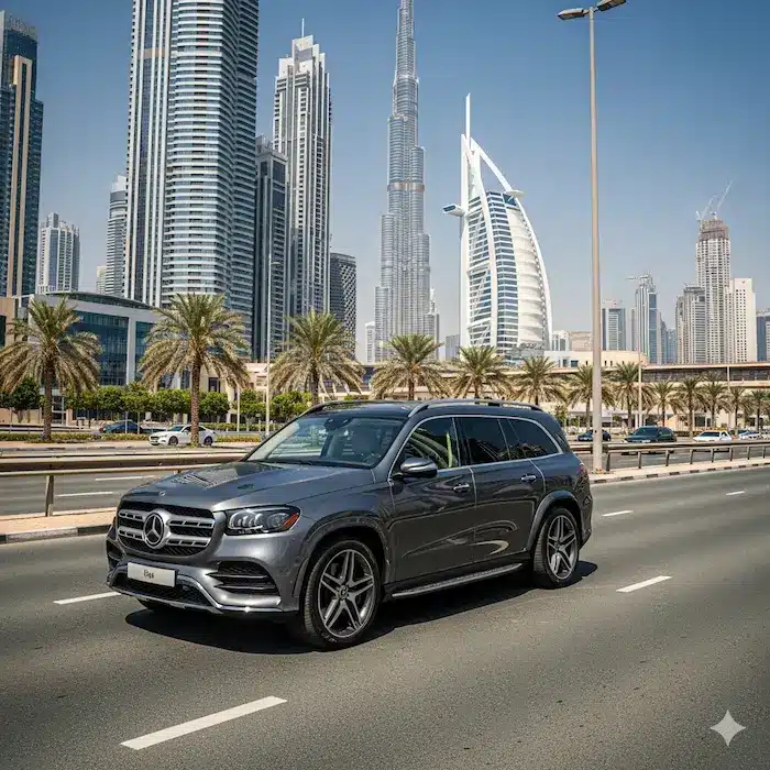 rent a Mercedes GLS in Dubai