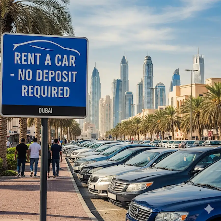 rent car dubai without credit card