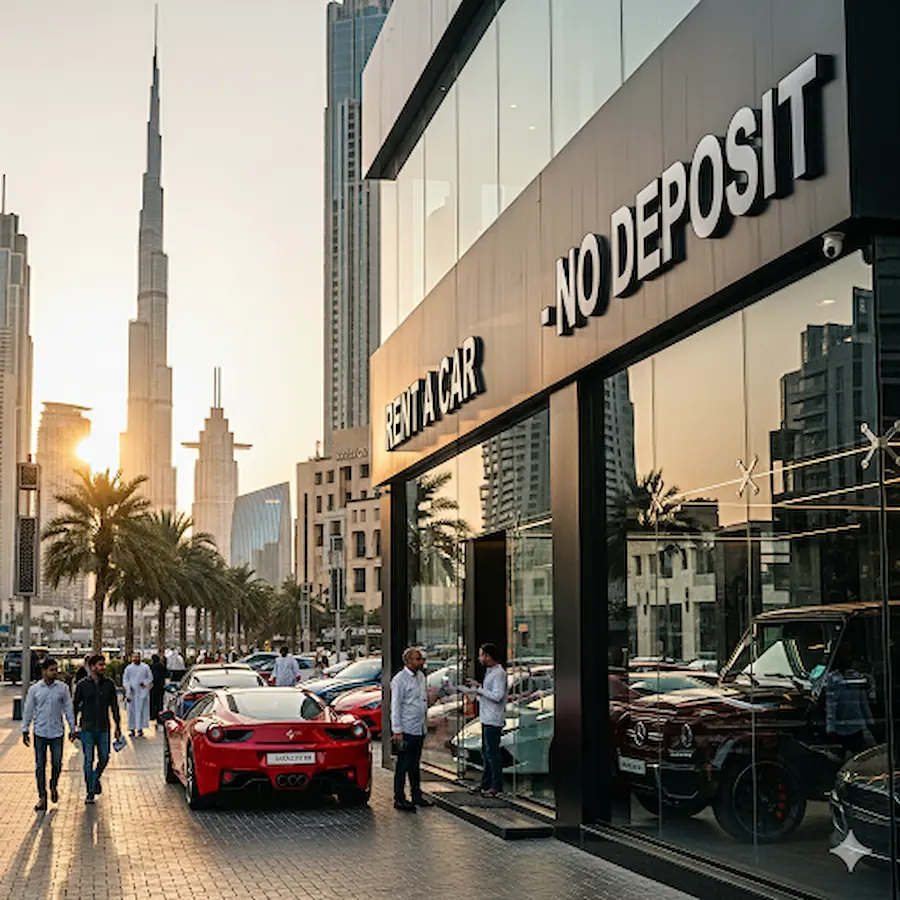 car rental without deposit dubai