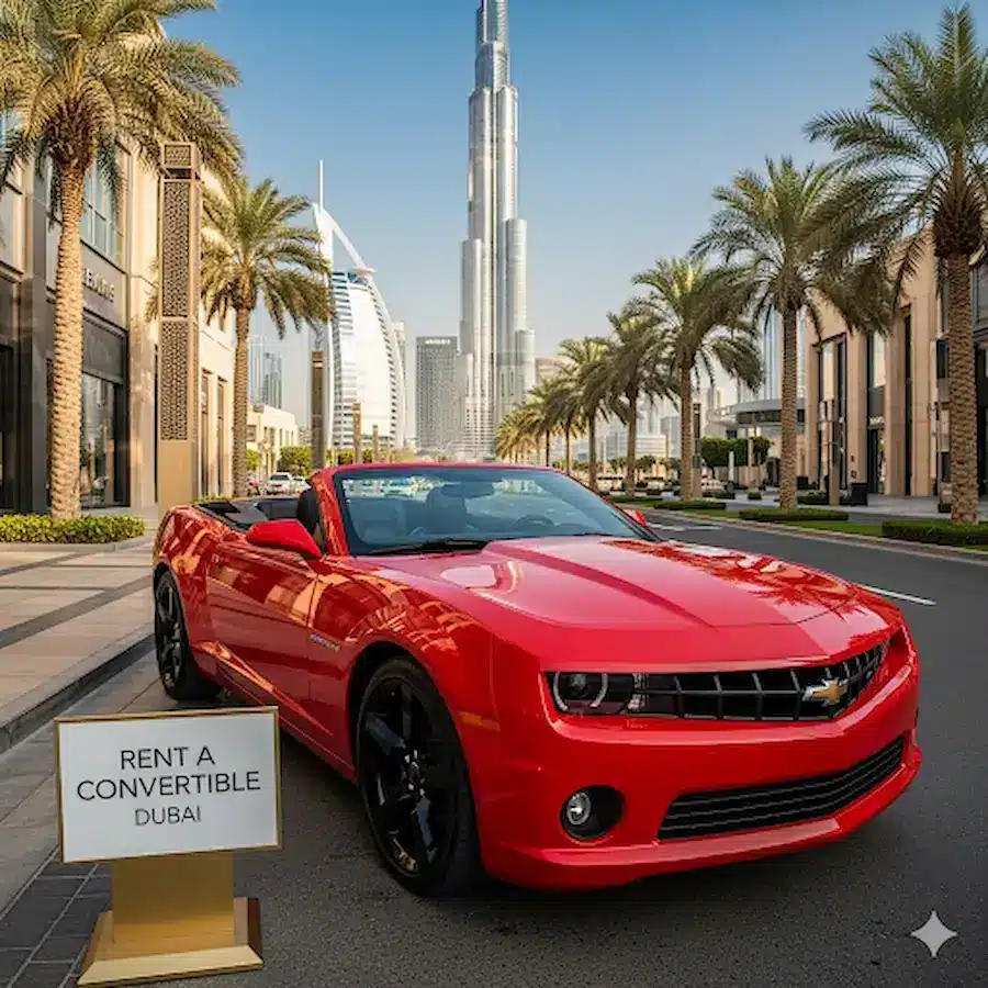 camaro convertible rental dubai