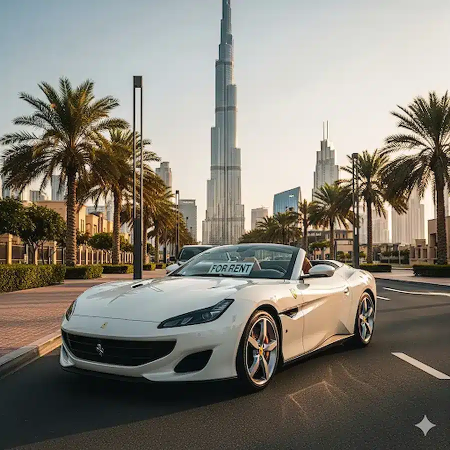 convertible car rental dubai