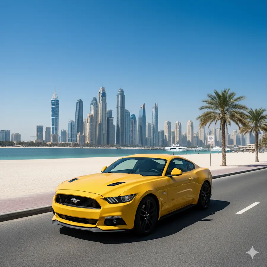 rent a ford mustang for a day in Dubai