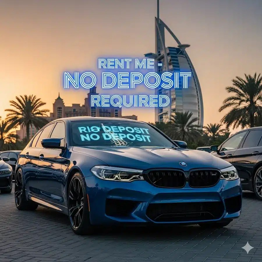 BMW M5 rental Dubai zero deposit