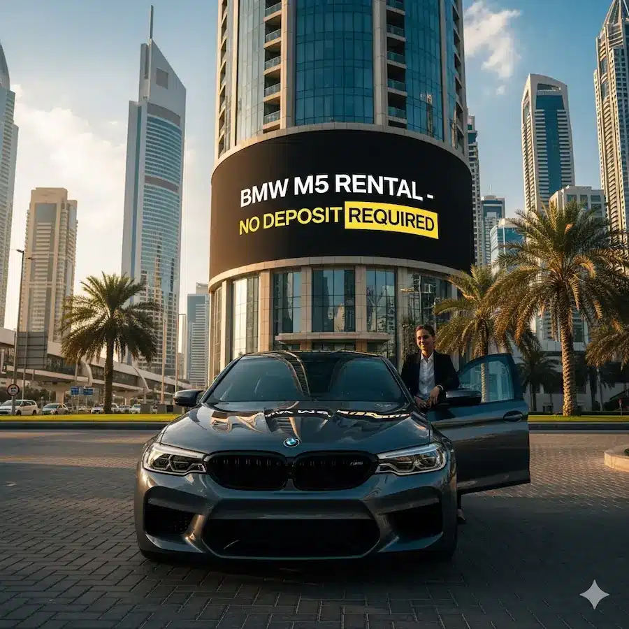 luxury BMW M5 car rental Dubai 