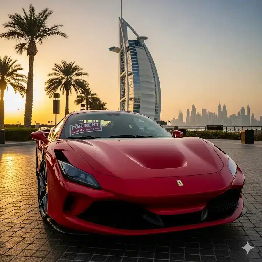ferrari f8 rental weekly rates dubai