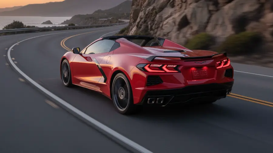 renting corvette in dubai