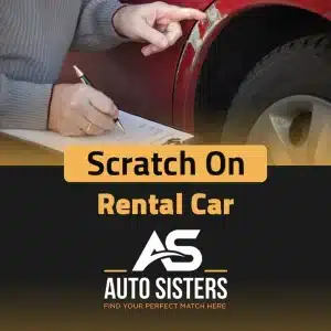 scratch on rental car