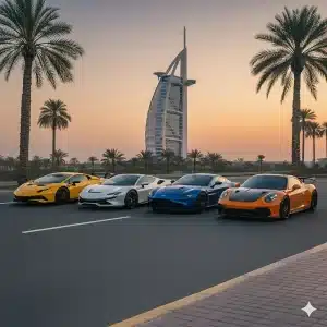 sports car rental dubai price