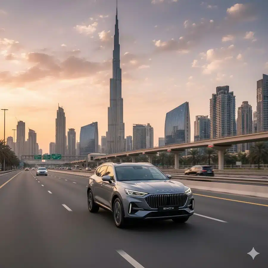 Rental Exeed RX in Dubai