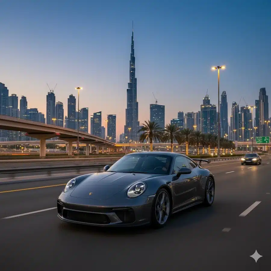 Rental Porsche in Dubai