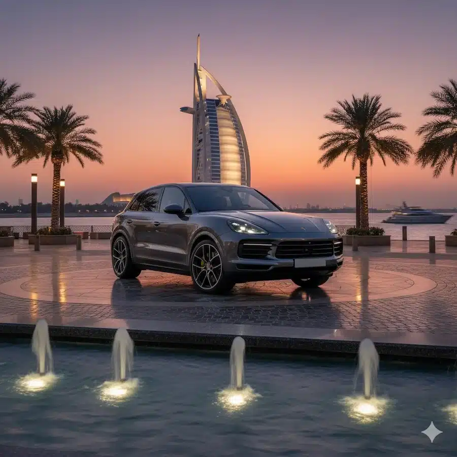 تأجير بورش كايين فى دبي