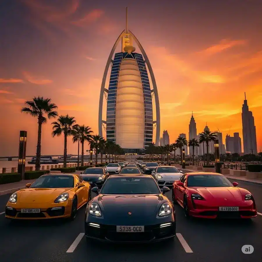 كيفية تأجير سيارات بورش في دبي