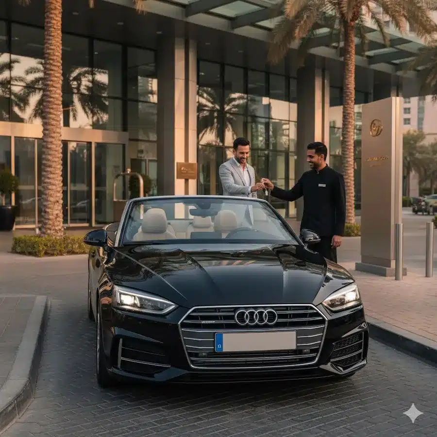 سيارة أودى إيه 5 مكشوفة فى دبي