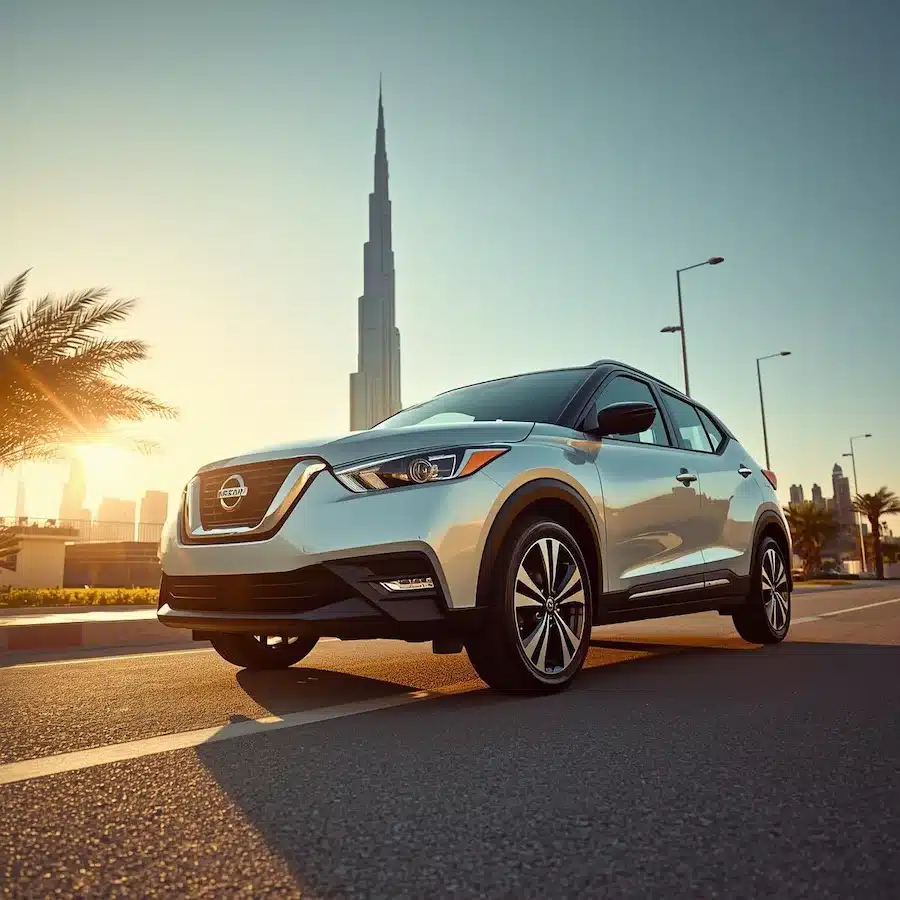 سيارة نيسان كيكس فى دبي للإيجار