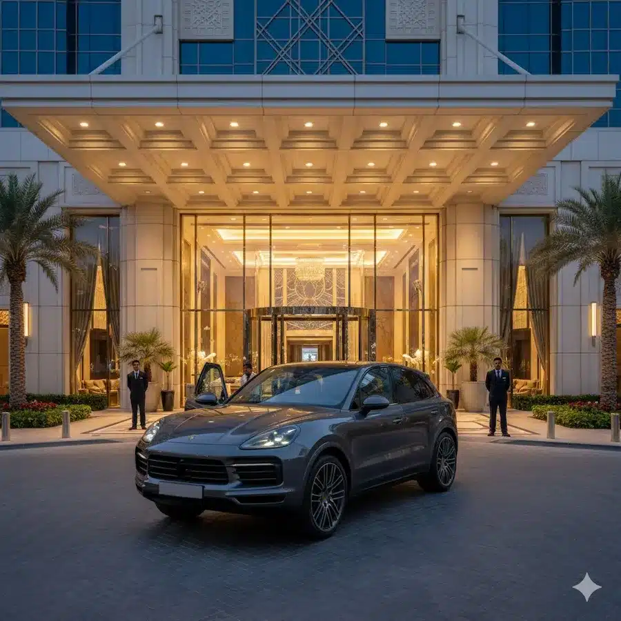 قيادة بورش كايين فى دبي