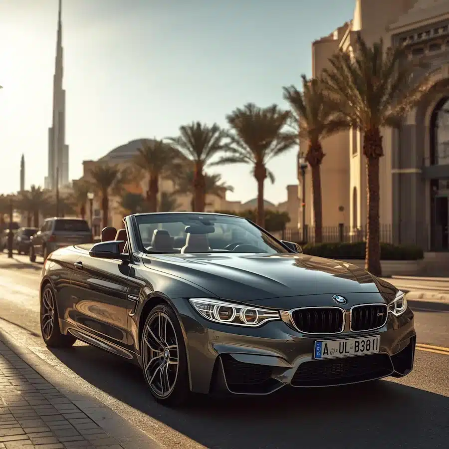 قيادة بي إم دبليو مكشوفة في دبي