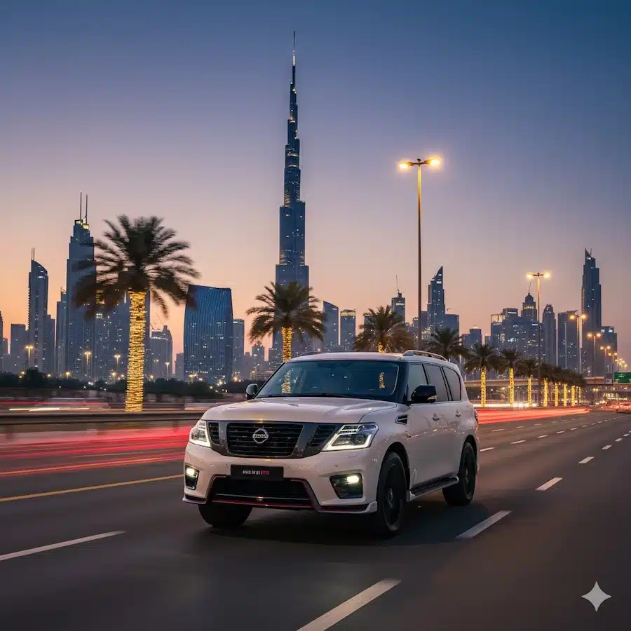 قيادة سيارة نيسان باترول نيسمو فى دبي
