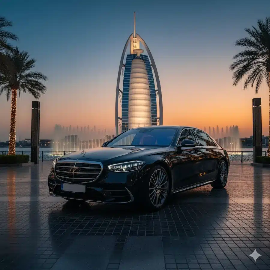 قيادة مرسيدس إس كلاس فى دبي