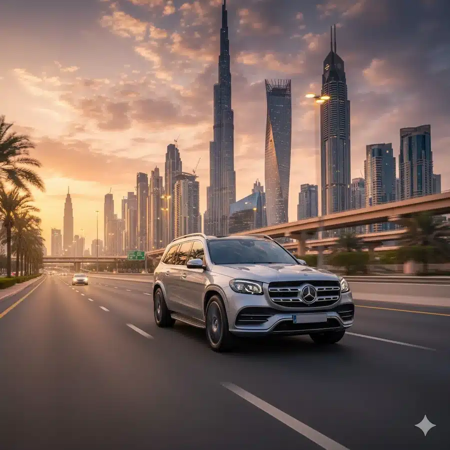 قيادة مرسيدس جي ال اس في دبي