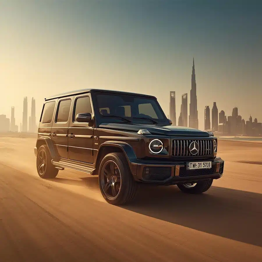 قيادة مرسيدس جي كلاس فى دبي