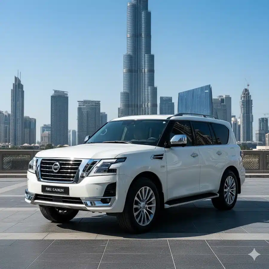 قيادة نيسان باترول بلاتينوم فى دبي