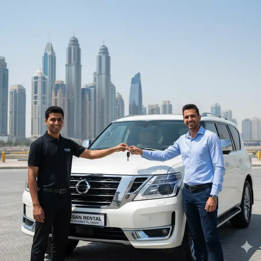 نيسان باترول بلاتينوم فى دبي للإيجار