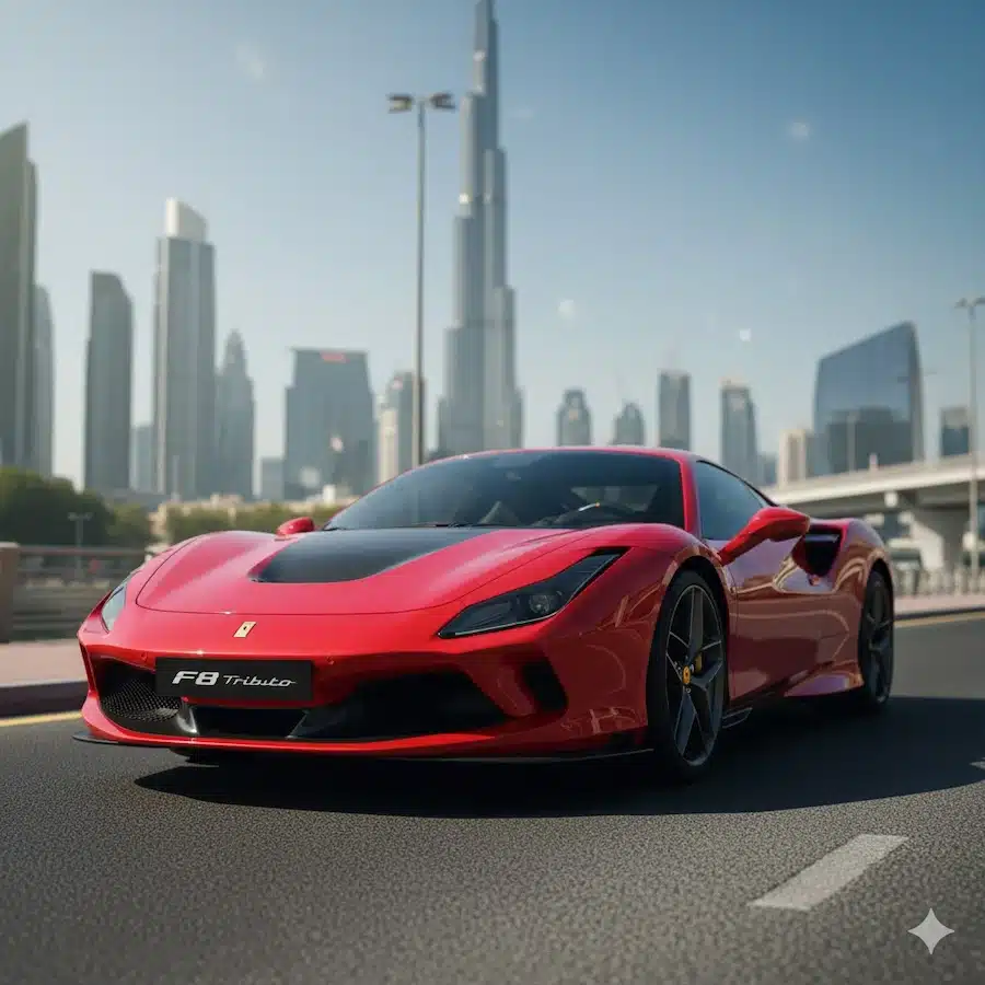 Dubai Ferrari F8 rent offers