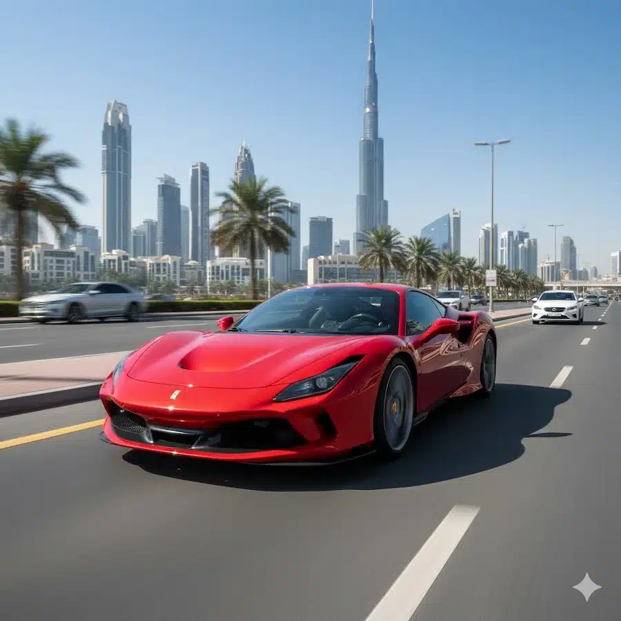 Ferrari F8 for rent Dubai