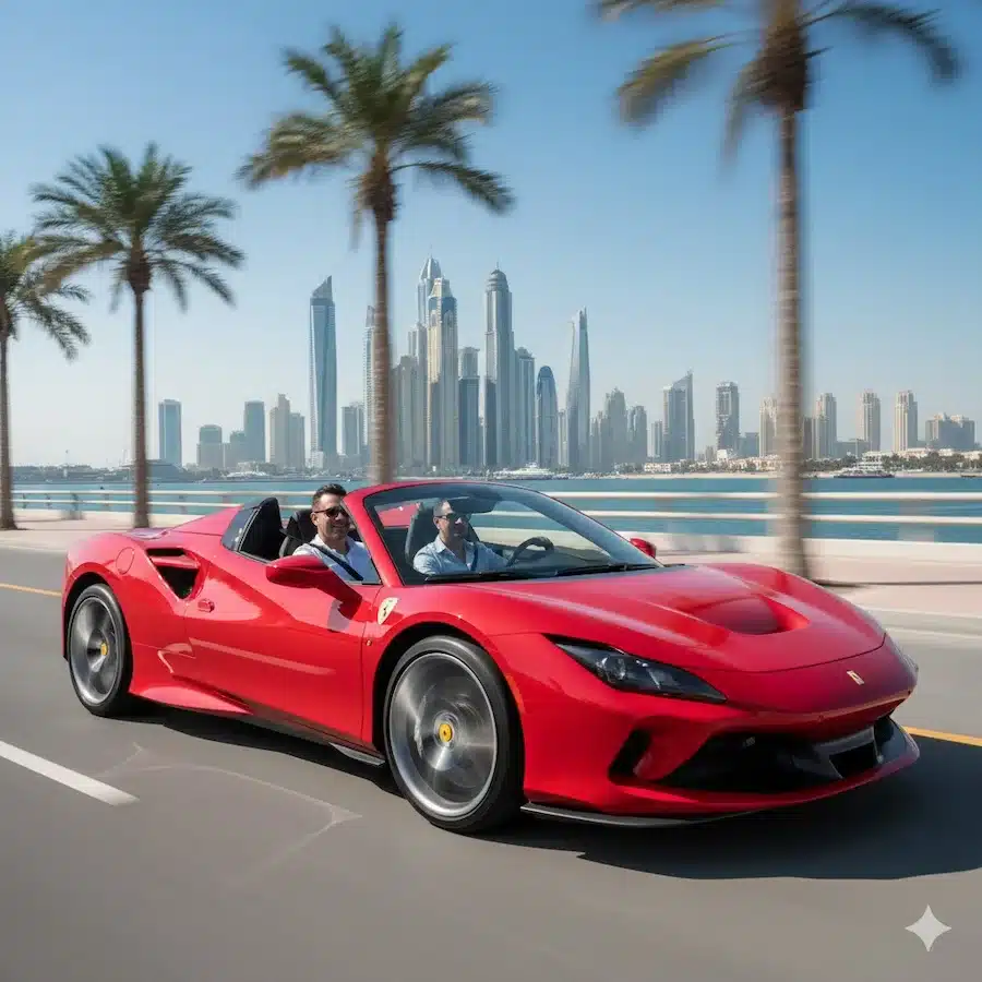 سيارة فيراري إف 8 فى دبي للإيجار
