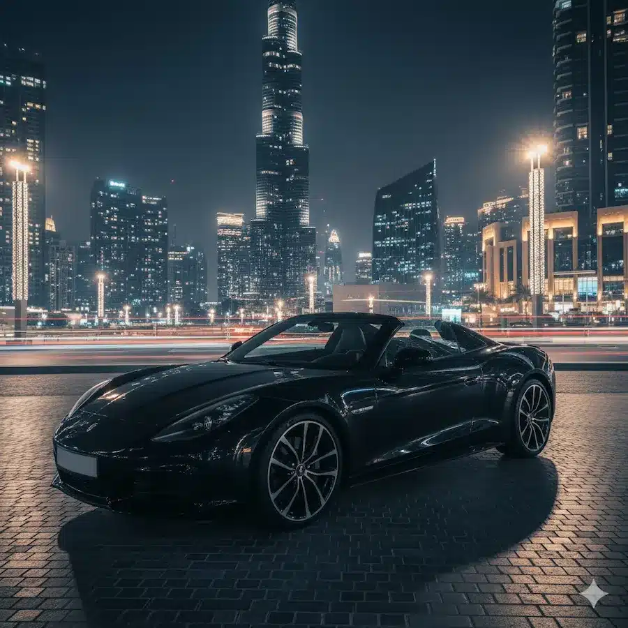 سيارة مكشوفة في دبي للإيجار