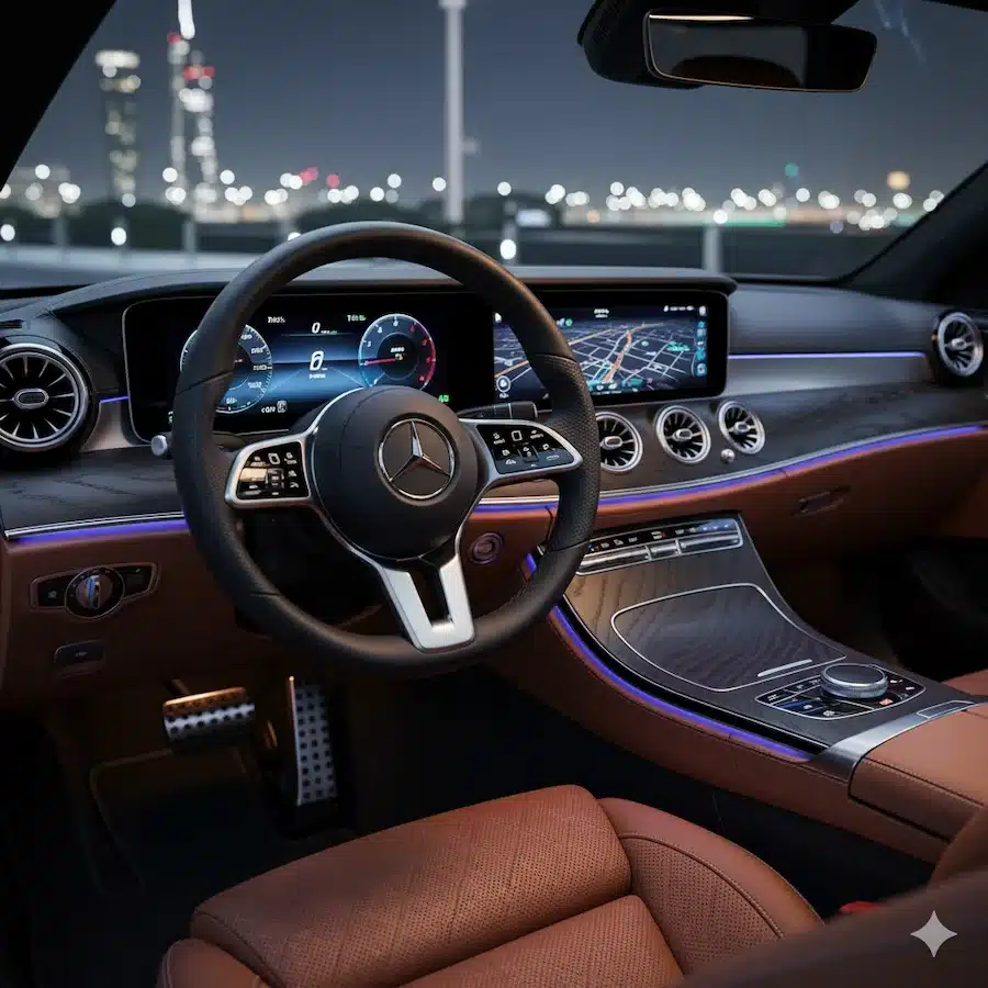 قيادة سيارات مرسيدس فى دبي