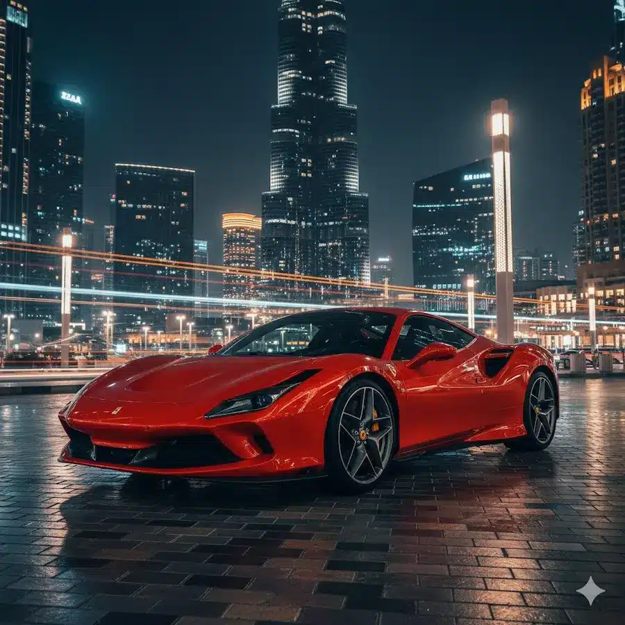 قيادة فيراري إف 8 فى دبي